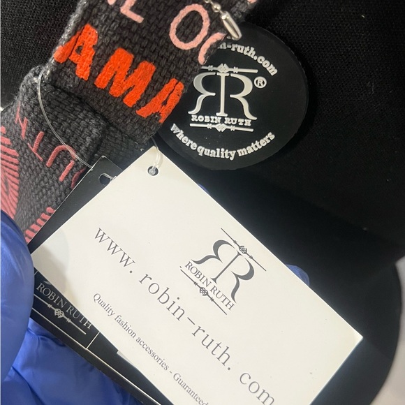 Robin Ruth Jamaica Print Black and Orange Shoulder Bag - Picture 4 of 8